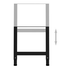 a black and white photo with an arrow pointing to the top of a bed frame