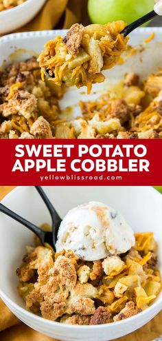 this sweet potato apple cobbler is so good it's loaded with lots of flavor