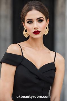 Black dresses are a timeless and versatile choice for various occasions, and the right makeup can elevate your look from elegant to extraordinary. This post lists a range of makeup ideas that complement a black dress, ensuring you steal the spotlight at any event. Night, hoco, eye, prom, homecoming, classy, simple, easy, graduation, hair and, black woman, blue eyes, wedding, natural, dark skin, tutorial, makeup ideas for black dress Black Beautiful Dress, Night Makeup For Black Dress, Black Tie Make Up Looks, Black Dress Party Makeup, Wedding Makeup For A Black Dress, Bridesmaid Makeup Black Hair, Make Up With Black Dress Formal, Best Makeup For Black Dress, Black Dresses Makeup