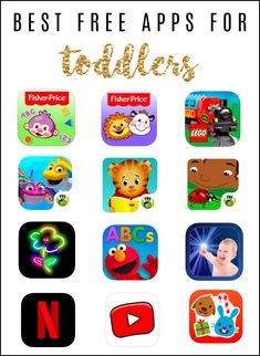 the best free apps for toddlers to play and learn with their own children's toys