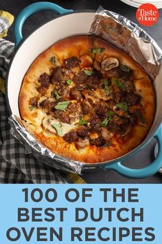 the best dutch oven pizza recipe is here