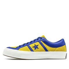 Converse One Star Academy OX Lemon Midnight Lake Sneakers/Shoes Converse One Star Academy, Converse Style Women, Men's Converse, Star Academy, Converse Style, Converse One Star, Black Gums, Hot Sneakers, University Blue