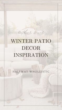 Ever dreamt of turning your own backyard into a winter wonderland? Get inspired by Halfway Wholeistic's latest transformation and learn how to make your outdoor area into a cozy space for hosting and guests. Follow for more outdoor decor, patio design ideas, and winter home decor.