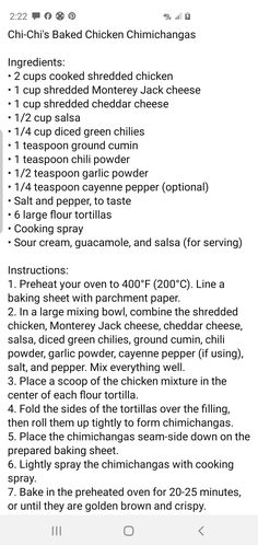 the recipe for chicken curry is shown in this screenshoto screen shot, with text below