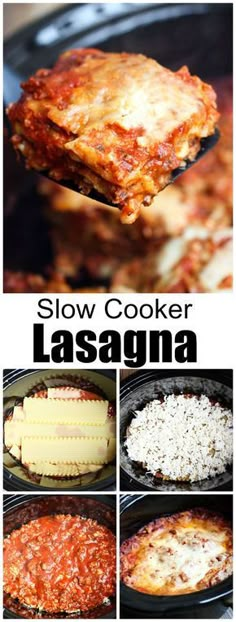 slow cooker lasagna recipe with instructions