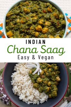 Savor the flavors of vegan Indian Chana Saag Curry! This recipe features chickpeas and spiced spinach, perfect for a healthy and delicious meal. Get the recipe now! Chana Saag Vegan, Saag Curry Recipe, Indian Food Recipes Spinach, Spinach Curry Indian Foods, Vegan Nutrient Dense Meals, Indian Spinach Curry, Bean Based Meals Healthy, Plant Based Spinach Recipes, Healthy Vegetarian Indian Recipes