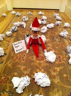 Get ready to sprinkle a dash of holiday magic into your home with the best Elf on the Shelf ideas! 65 easy ideas you can do in minutes! Xmas Elf, Elf Antics, Snow Ball, Elf Fun, 12 December