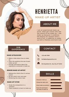 a professional resume template with an image on the front and back cover, in brown tones