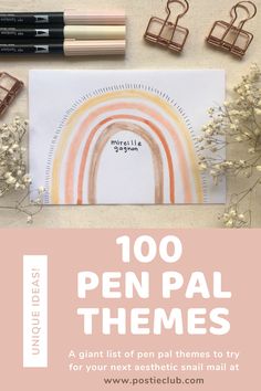 the top ten pen pal themes for your next aesthetic nail art project with text overlay