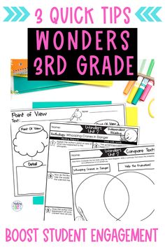 the wonders 3rd grade student engagement guide