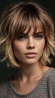 Short Layered Haircuts Short Layered Haircuts For Women, Choppy Pixie, Layered Haircuts For Women, Powder Puffs, Hair Textures, Fabulous Hair, Split Hair