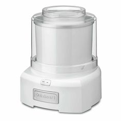 a white food processor on a white background