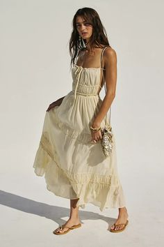 Taking Sides Maxi | Free People Free People Boho Dress, The Great Escape, Beach Lifestyle, Endless Summer, Summer Colors, Boho Dress, Boho Outfits, Bodice, Free People