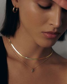 Kinn designs solid gold modern heirlooms, made to last a lifetime. Elegant and sophisticated, herringbone chains date back to Ancient Egypt. Often referred to as liquid gold, this chain will elevate any look. Available in two lengths Fall Rings, Oval Locket, Herringbone Chain, Liquid Gold, Pant Suit, Tennis Necklace, Teardrop Necklace, Huggie Earrings, 가을 패션