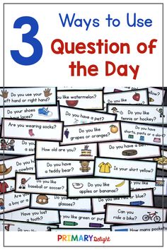 three ways to use question of the day cards for primary and middle school students in their homeschool