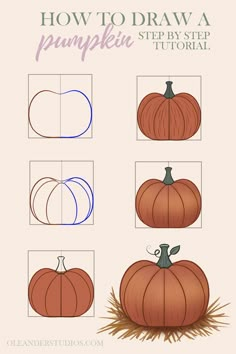 pumpkin illustration Pumpkin Illustration Drawing, Drawing A Pumpkin Step By Step, Shading Pumpkins, Pumpkin Patch Drawing Easy, Pumpkin Aesthetic Drawing, Pumpkin Drawings Easy, Fall Sketches Easy, How To Draw Autumn, How To Draw A Pumpkin Step By Step Easy