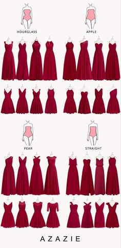 Inai Pengantin, Different Types Of Dresses, Red Bridesmaid, Burgundy Bridesmaid, Fashion Terms, Fashion Design Patterns, Bridesmaid Dress Styles, Red Bridesmaid Dresses, Burgundy Bridesmaid Dresses