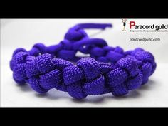 an image of a purple rope bracelet on a white surface with the words paracorquidil