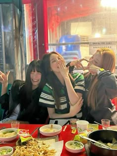 Girl asian trio picture aesthetic moodboard archive carrd file attractive dinner Trio Aesthetic, Korean Friends, Girl Friendship, Senior Trip, Aesthetic Moodboard