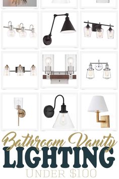 an image of bathroom lighting under $ 100