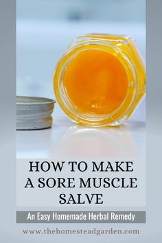 How to Make a Sore Muscle Salve: this DIY herbal recipe will help bring relief to your sore muscles. It is an easy homemade sore muscle rub that you can make to remedy aches and pains. Sore Muscle Salve Recipe, Muscle Rub Recipe, Muscle Salve Recipe, Turmeric Salve Recipe, Pain Salve Recipe, Usnea Salve, Healing Salve Recipe Diy, Diy Muscle Rub, Sore Muscles Relief