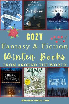 the cover of cozy fantasy and fiction books from around the world with text overlay