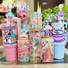 Fantasyland Inspired Reusable Drinkware Pokemon Tins, Cup Business, Disney Cups, Disney Souvenirs, Disney Trip Planning, Diy Cups, Cute Cups, Fun Cup, Glass Straws