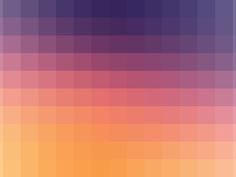 an orange and purple background with small squares