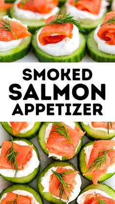 Smoked Salmon Appetizer Cucumber Salmon Bites, Fancy Party Appetizers, Smoked Salmon Recipes Appetizers, Smoked Salmon Bites, Cream Cheese Smoked Salmon, Cream Cheese Smoked, Herbed Cream Cheese, Salmon Dill