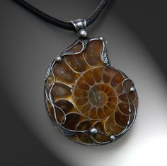 Sailor Moon Wedding, Soft Solder, Ammonite Jewelry, Wire Pendants, Moon Wedding, Stone World, Fossil Jewelry, Ammonite Fossil, Wire Pendant