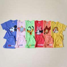 Mickey and friends character short sleeve T-shirt with matching shorts Lightweight perfect for Warmer weather true to size Cute Disney Outfits Summer, Matching Family Disney Outfits, Disney Matching Outfits, Mommy And Me Disney Outfits, Disneyland Family Outfits, Disney Family Shirts, Family Disney Outfits, Disneyworld Outfit, Disney Family Outfits