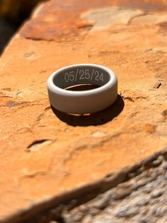 Wear a ring that means something to you. Customize these super comfortable silicone rings with words and colors of your choosing. Rings With Words, Wix Design, Silicone Ring, Silicone Rings, Men Jewelry, Band Rings, Etsy Accessories, Porter, Mens Jewelry