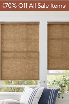 the window shades are up to 70 % off all sale items