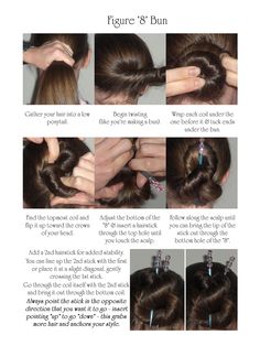 Chopstick Hairstyles, Makeup Hacks Beauty Secrets, Simple Wedding Hairstyles, Hair Buns, Casual Hairstyles, Figure 8, Hair Stick