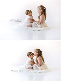 Sister Birthday Pictures, Sister Sibling Photography, Sister Picture Ideas Kids, Photo Minis Ideas, Big Sister And Baby Sister Pictures, Toddler Sister Photoshoot, Siblings Studio Photoshoot, Sister Pictures Kids