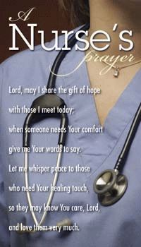 the nurse's prayer - screenshote is displayed on an iphone screen, and shows