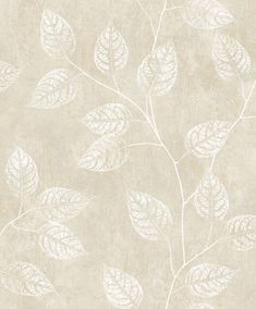 Branch Trail Silhouette Wallpaper in Summer Sand Silhouette Wallpaper, White Heron, Drops Patterns, Artist Sketchbook, Wallpaper Pattern, Accent Wallpaper, Burke Decor, Drops Design, Wallpaper Roll