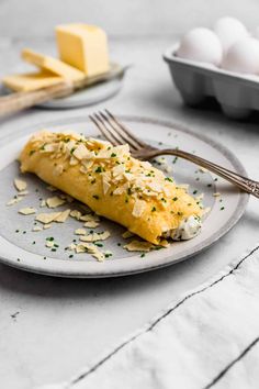 "The Bear Omelette" with Boursin Cheese and Potato Chips | Cravings Journal Christmas Omelette, Bear Omelette, French Omelette, Cheese Omelette, Bear Recipes, Boursin Cheese, Cheese Chips, Omelette Recipe, Breakfast Meal