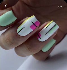 15 Stunning Spring Nail Ideas to Start The Year 2023 In Style | Spring Nail Art Gel Summer Nails 2023, Nails Art Designs, Square Nail Designs, Gel Nails Diy, Bright Nails, Nails 2023, White Nail, Spring Nail Art, Short Acrylic Nails Designs