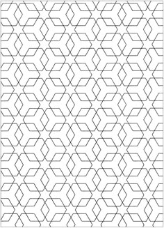 a black and white geometric pattern with lines in the middle, on a white background