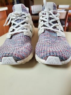 Size 13 - adidas UltraBoost 4.0 White Multicolor 2019 version 2 barely used. NO BOX Ultra Boost, Adidas Ultra Boost, Athletic Shoes, Men's Shoes, Shoe Accessories, Mens Accessories, Adidas, Clothes