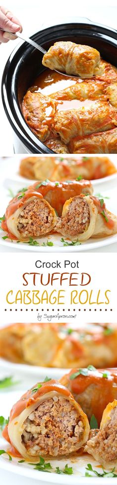 the instructions for how to make stuffed cabbage rolls