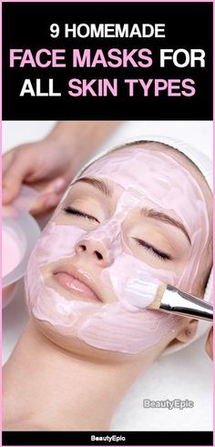 homemade face masks for all skin types Acne Peel, Homemade Facial Mask, Diy Acne, Homemade Facials, Mask Diy, Glow Skin