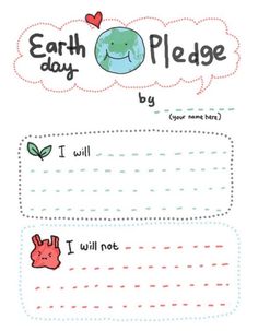 an earth day printable for kids