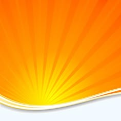 an orange and white background with sunbeams