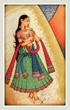 Rajasthan Painting, Plane Saree, Madhubani Paintings Peacock, Indian Ornaments, Indian Pics, Indian Traditional Art, Mughal Miniature Paintings, Mughal Miniature, Paintings Creative