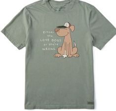 a t - shirt with a dog wearing a hat