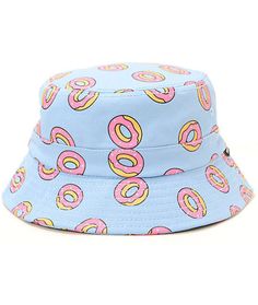 Bucket Hat Outfit, Blue Bucket Hat, Hat Storage, Odd Future, Fashion Cap, Hat Print