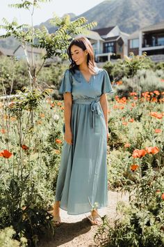 Angeline Dress-Pale Teal – Love Olive Co Mermaid Dress Casual, Teal Dress For Wedding, Teal Outfits, Tiffany Dresses, Earth Tone Dress, Blue Floral Midi Dress, Mismatched Bridesmaids, Feel Empowered, Mismatched Bridesmaid Dresses