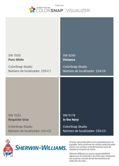 the color scheme for sherwinn - williams's paint palettes, including gray and